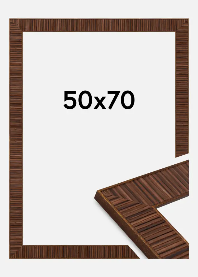 Jämtlands Ramfabrik Fotolijst Linea Acrylglas Rosewood 50x70 cm