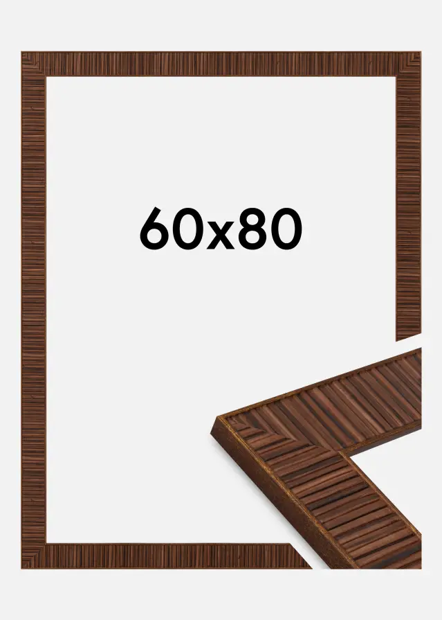 Jämtlands Ramfabrik Fotolijst Linea Acrylglas Rosewood 60x80 cm