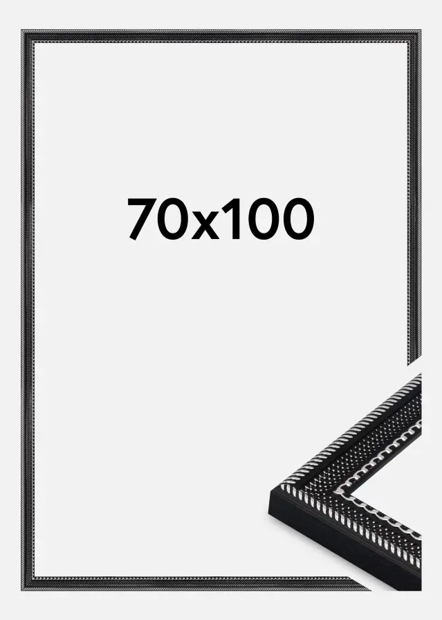 Jämtlands Ramfabrik Fotolijst Trellis Acrylglas Vintage Black 70x100 cm