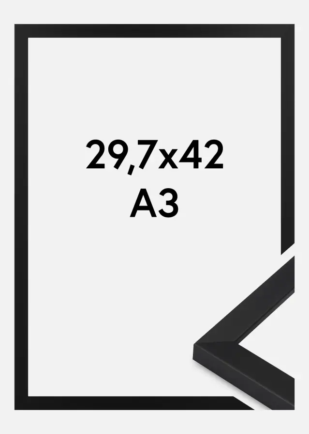 Jämtlands Ramfabrik Fotolijst Oban Acrylglas Zwart 29.7x42 cm (A3)