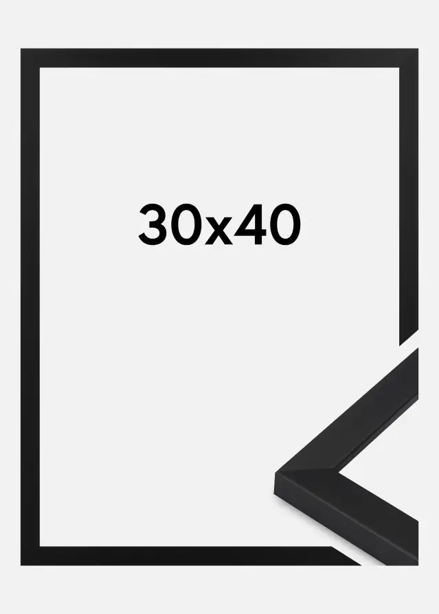 Jämtlands Ramfabrik Fotolijst Oban Acrylglas Zwart 30x40 cm
