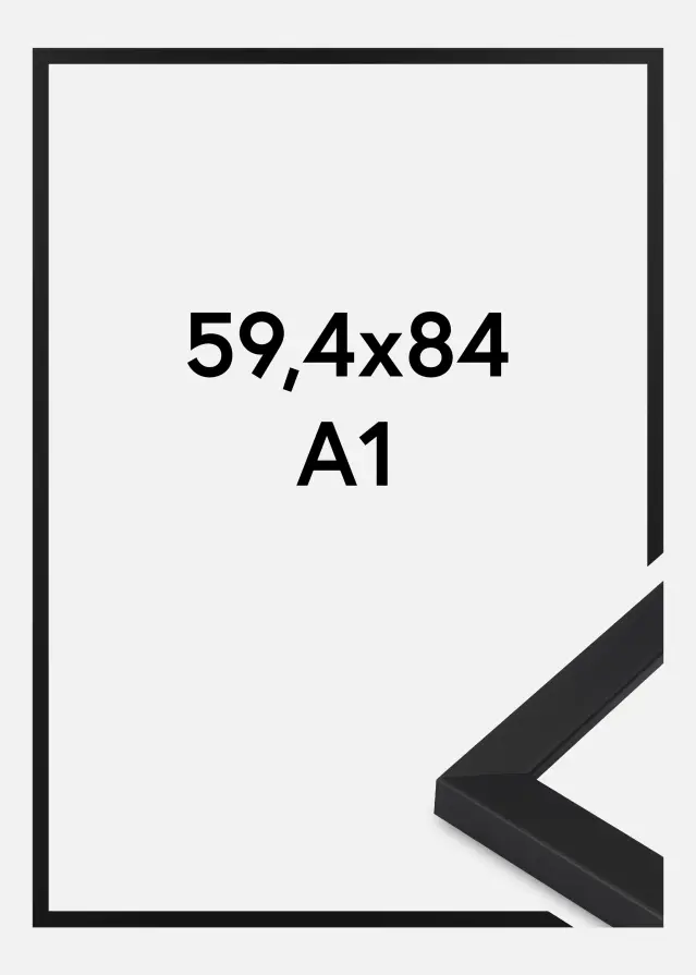 Jämtlands Ramfabrik Fotolijst Oban Acrylglas Zwart 59,4x84,1 cm (A1)