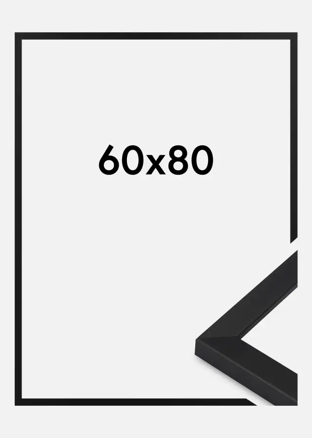 Jämtlands Ramfabrik Fotolijst Oban Acrylglas Zwart 60x80 cm