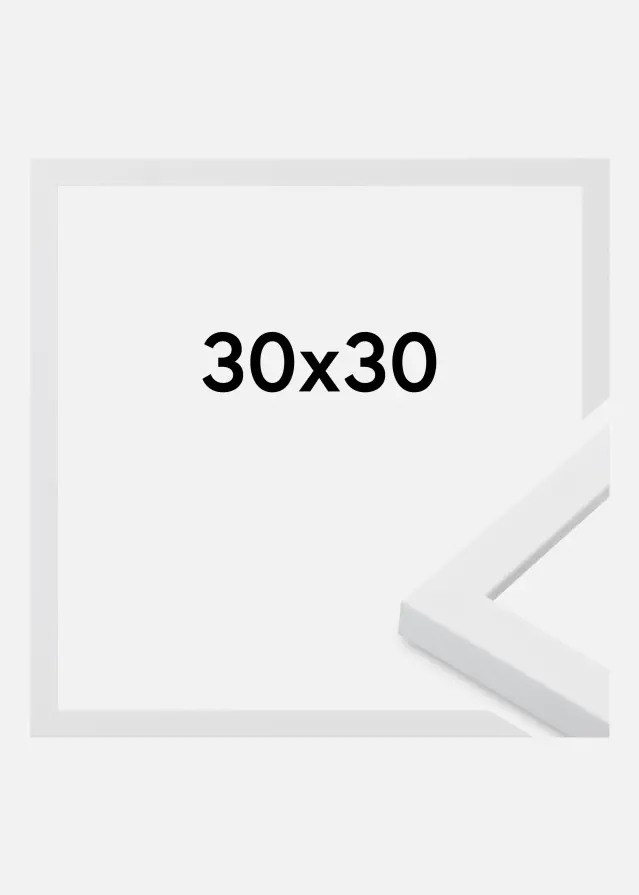 Jämtlands Ramfabrik Fotolijst Oban Acrylglas Wit 30x30 cm