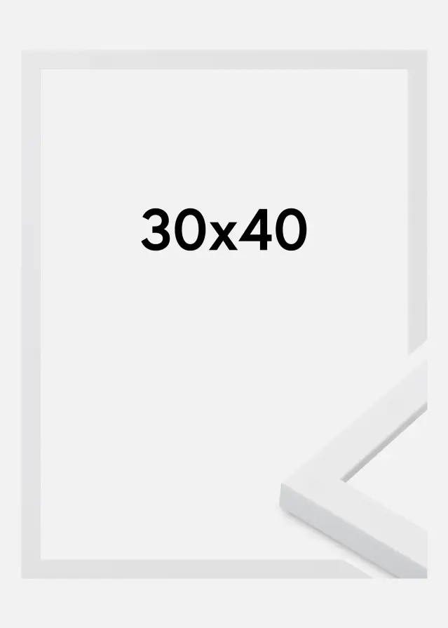 Jämtlands Ramfabrik Fotolijst Oban Acrylglas Wit 30x40 cm