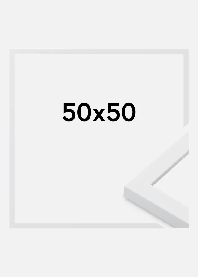 Jämtlands Ramfabrik Fotolijst Oban Acrylglas Wit 50x50 cm