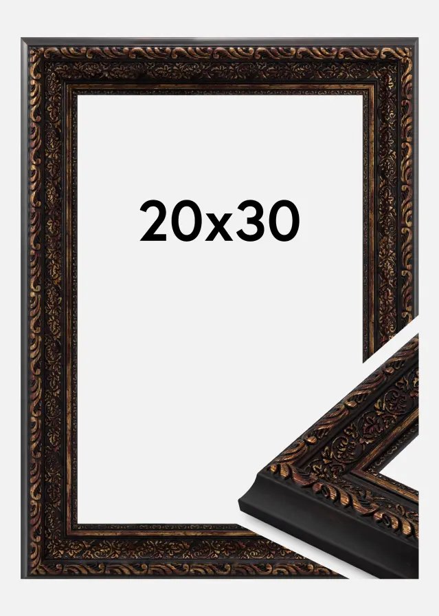 Jämtlands Ramfabrik Fotolijst Ornato Acrylglas Vintage Gold 20x30 cm