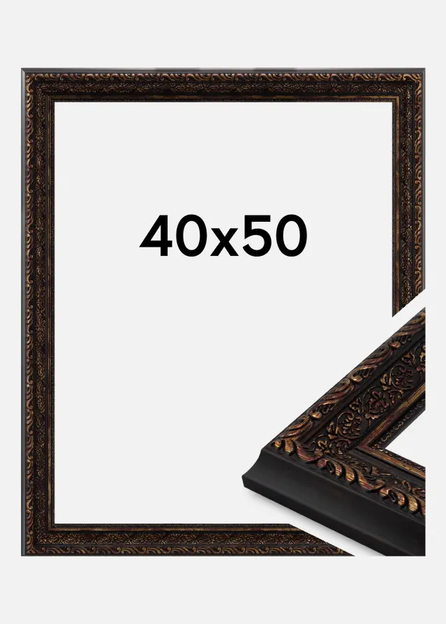 Jämtlands Ramfabrik Fotolijst Ornato Acrylglas Vintage Gold 40x50 cm