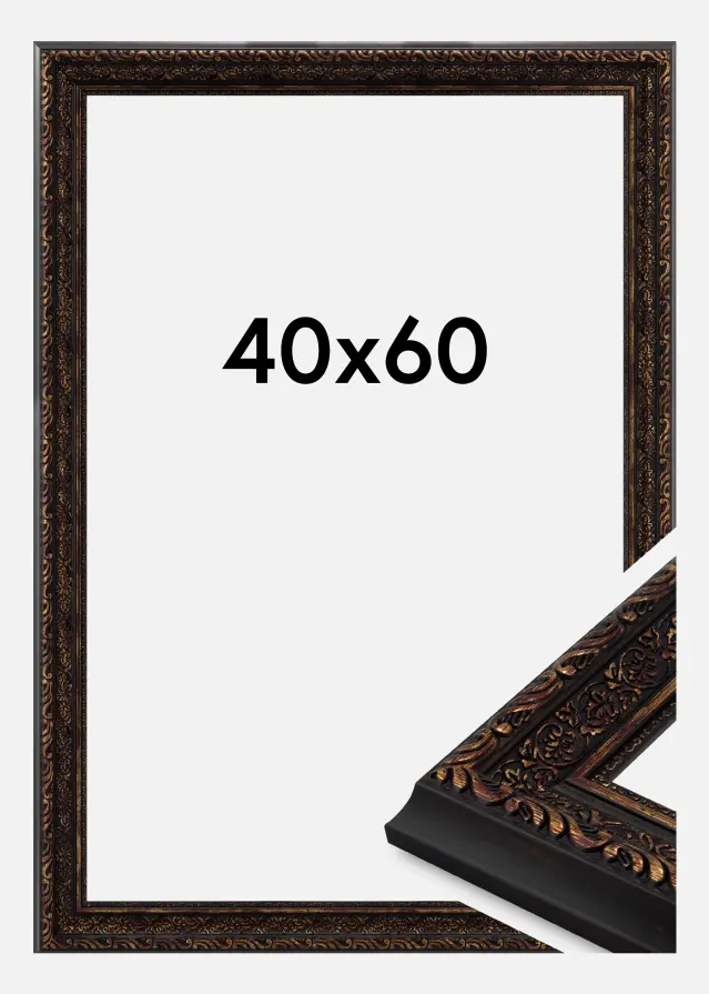Jämtlands Ramfabrik Fotolijst Ornato Acrylglas Vintage Gold 40x60 cm