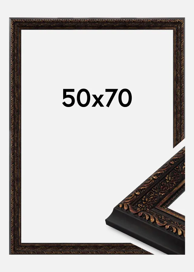 Jämtlands Ramfabrik Fotolijst Ornato Acrylglas Vintage Gold 50x70 cm
