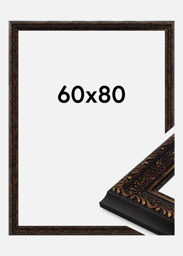 Jämtlands Ramfabrik Fotolijst Ornato Acrylglas Vintage Gold 60x80 cm