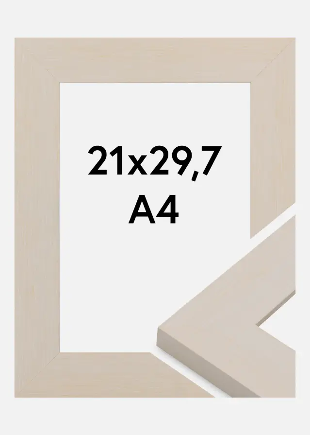 Jämtlands Ramfabrik Fotolijst Pembrokeshire Acrylglas Wit 21x29,7 cm (A4)