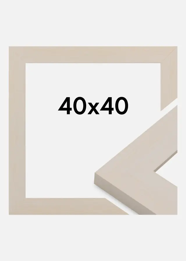 Jämtlands Ramfabrik Fotolijst Pembrokeshire Acrylglas Wit 40x40 cm