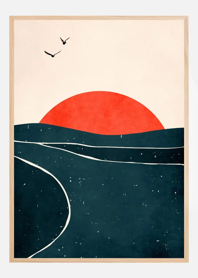 Bildverkstad Dancing Seagulls Poster