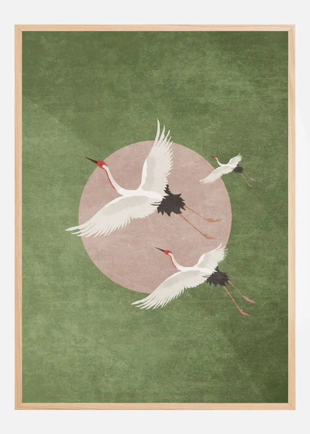 Bildverkstad Cranes in Flight Poster