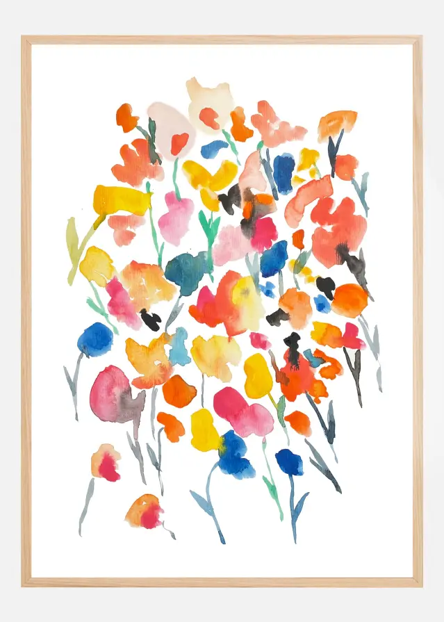 Bildverkstad Flowers in Watercolor Poster