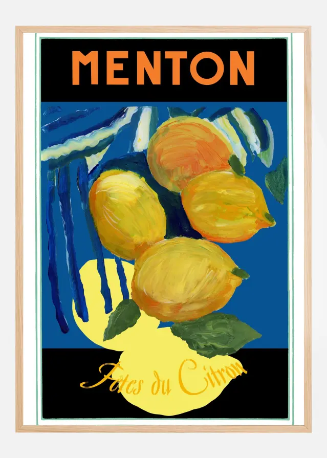 Bildverkstad Lemons Menton Citrus Fruit Poster