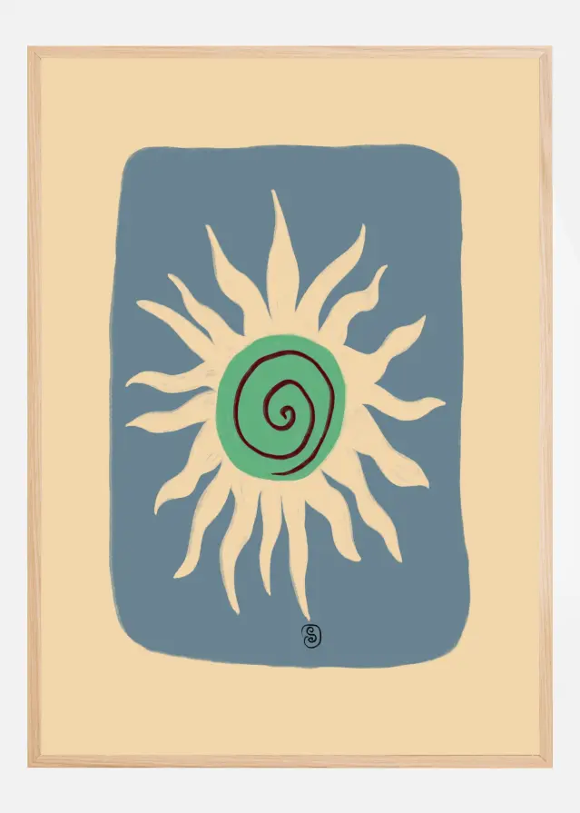 Bildverkstad Sun Spiral Dance Poster
