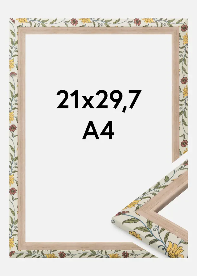 Jämtlands Ramfabrik Fotolijst Arco Acrylglas Floral Oak 21x29.7 cm (A4)