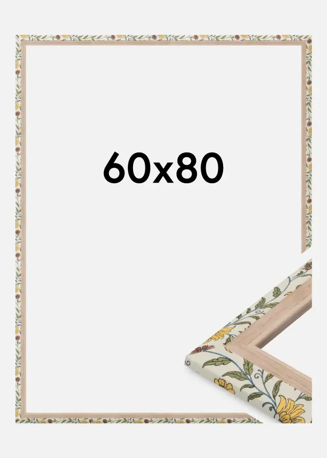 Jämtlands Ramfabrik Fotolijst Arco Acrylglas Floral Oak 60x80 cm