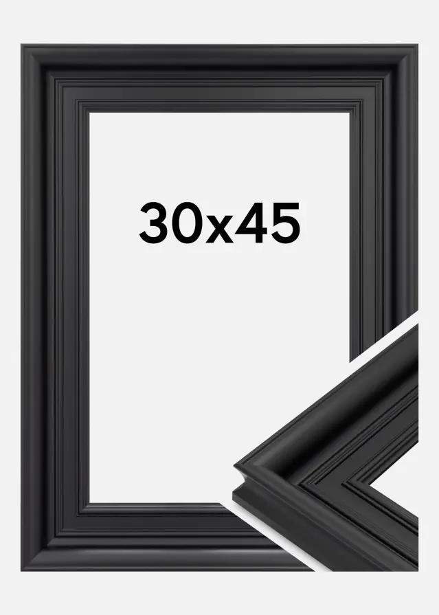 Jämtlands Ramfabrik Fotolijst Scarborough Acrylglas Zwart 30x45 cm