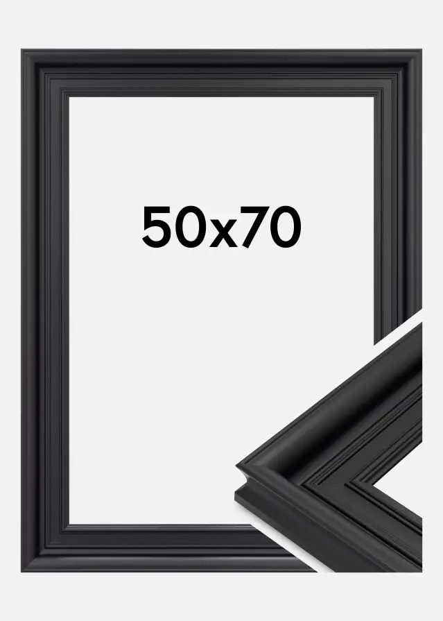 Jämtlands Ramfabrik Fotolijst Scarborough Acrylglas Zwart 50x70 cm