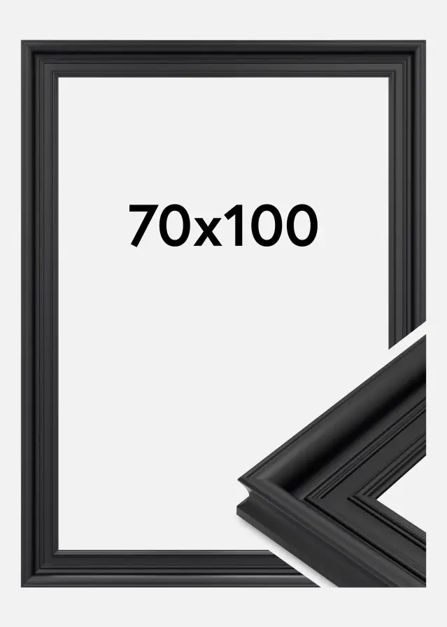 Jämtlands Ramfabrik Fotolijst Scarborough Acrylglas Zwart 70x100 cm