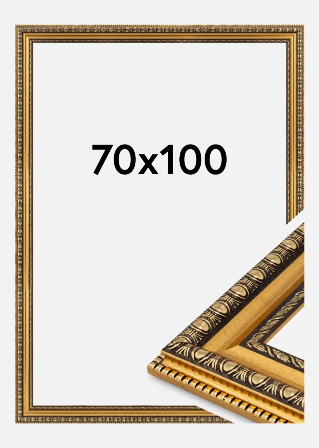 Jämtlands Ramfabrik Fotolijst Ornato Acrylglas Gold 70x100 cm