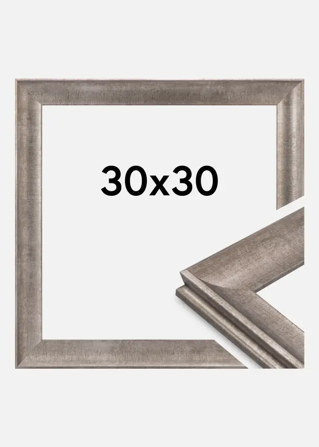 Jämtlands Ramfabrik Fotolijst Conca Acrylglas Silver 30x30 cm