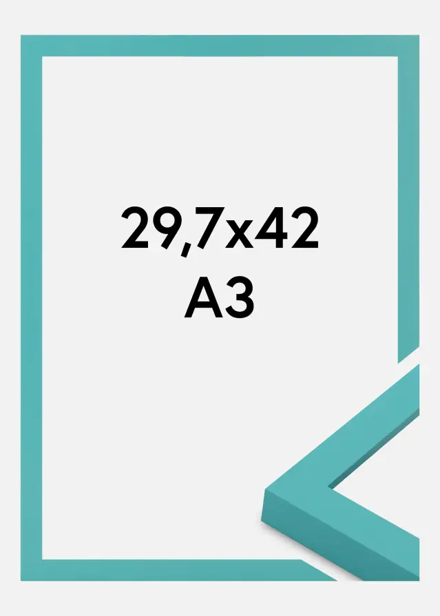 Jämtlands Ramfabrik Fotolijst Selection Acrylglas Aqua Blue 29.7x42 cm (A3)