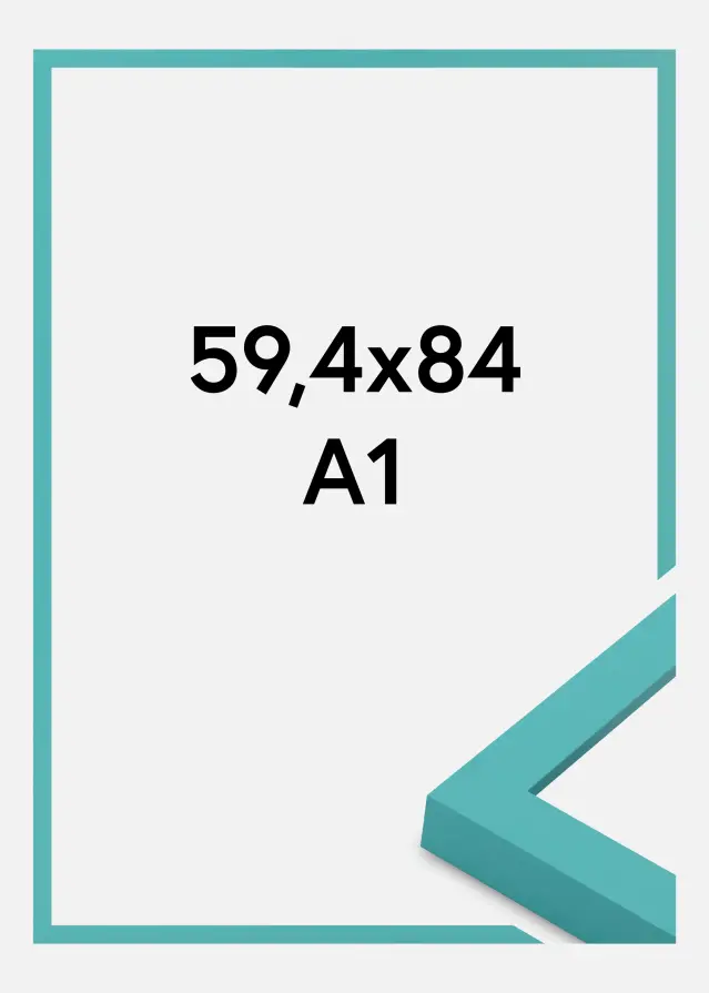 Jämtlands Ramfabrik Fotolijst Selection Acrylglas Aqua Blue 59.4x84 cm (A1)