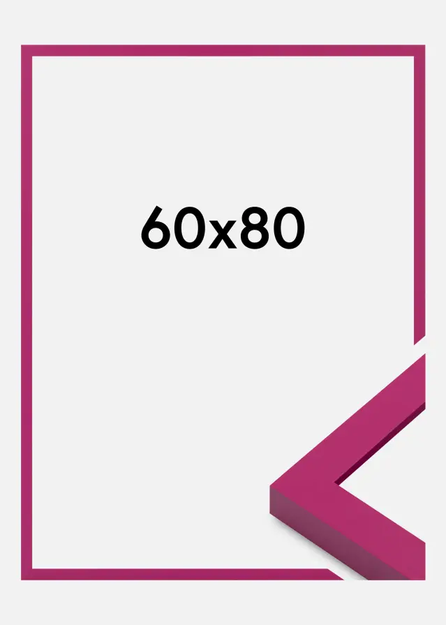 Jämtlands Ramfabrik Fotolijst Selection Acrylglas Bubblegum Pink 60x80 cm