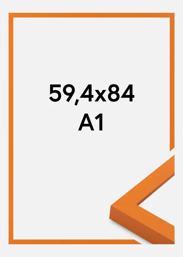 Jämtlands Ramfabrik Fotolijst Selection Acrylglas Orange 59.4x84 cm (A1)