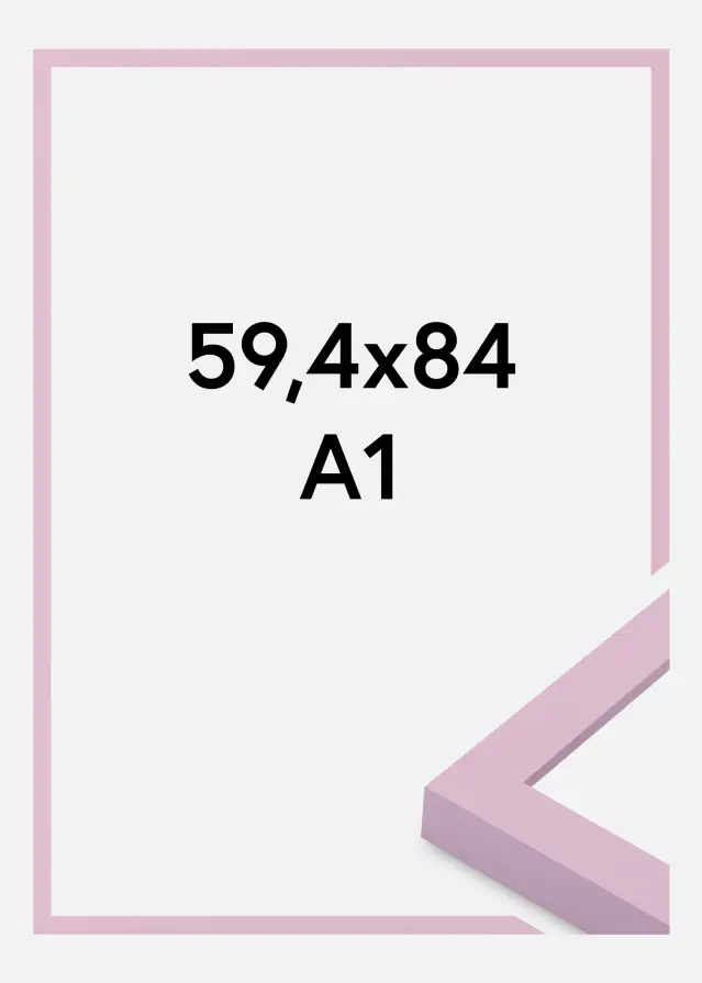 Jämtlands Ramfabrik Fotolijst Selection Acrylglas Pink 59.4x84 cm (A1)