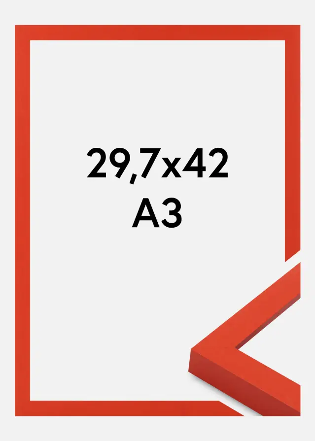 Jämtlands Ramfabrik Fotolijst Selection Acrylglas Red 29.7x42 cm (A3)