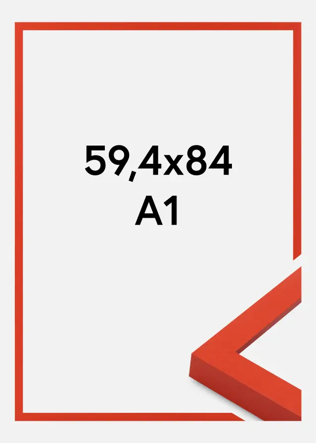 Jämtlands Ramfabrik Fotolijst Selection Acrylglas Red 59.4x84 cm (A1)