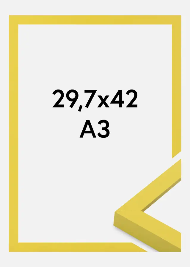 Jämtlands Ramfabrik Fotolijst Selection Acrylglas Yellow 29.7x42 cm (A3)