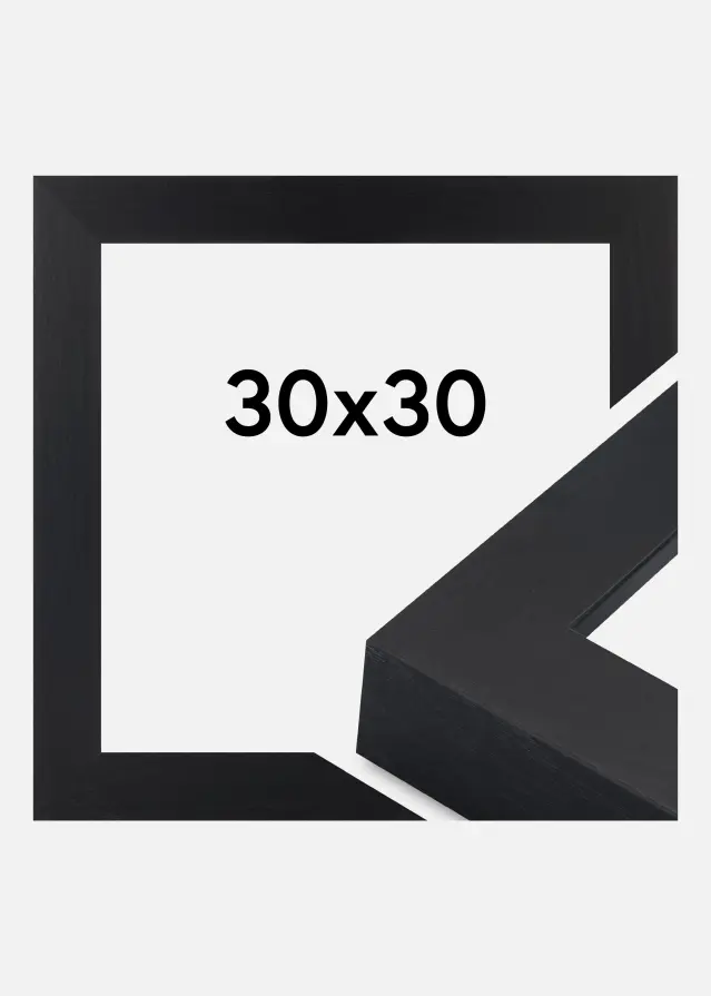 Jämtlands Ramfabrik Fotolijst Wells Acrylglas Zwart 30x30 cm