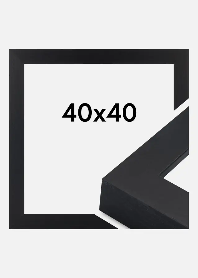 Jämtlands Ramfabrik Fotolijst Wells Acrylglas Zwart 40x40 cm