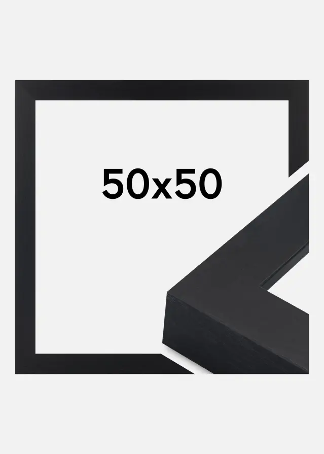 Jämtlands Ramfabrik Fotolijst Wells Acrylglas Zwart 50x50 cm