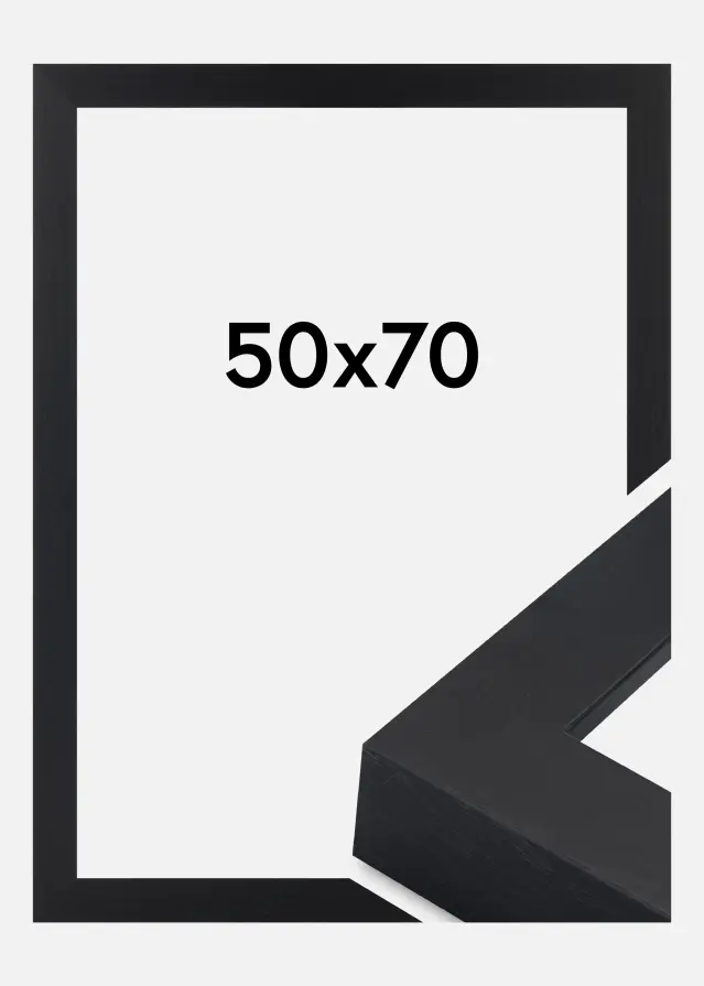 Jämtlands Ramfabrik Fotolijst Wells Acrylglas Zwart 50x70 cm