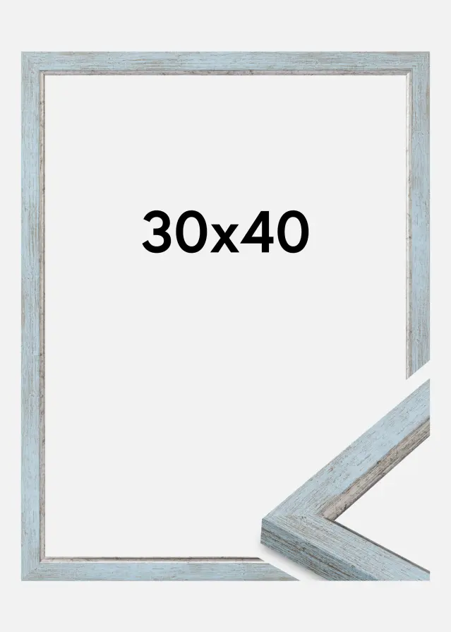 Jämtlands Ramfabrik Fotolijst Whitby Acrylglas Blauw 30x40 cm