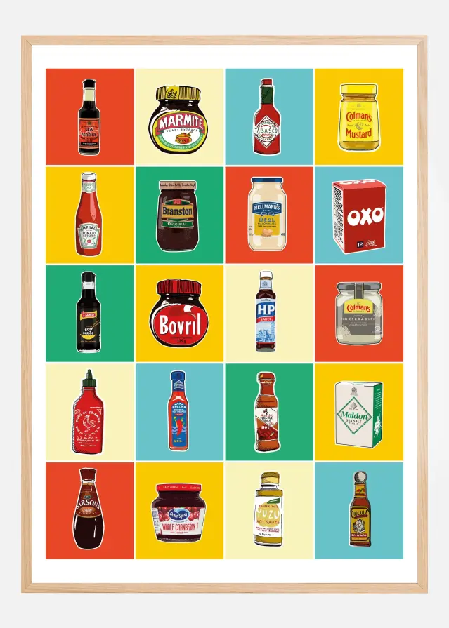 Bildverkstad Taxonomy of Condiments Poster