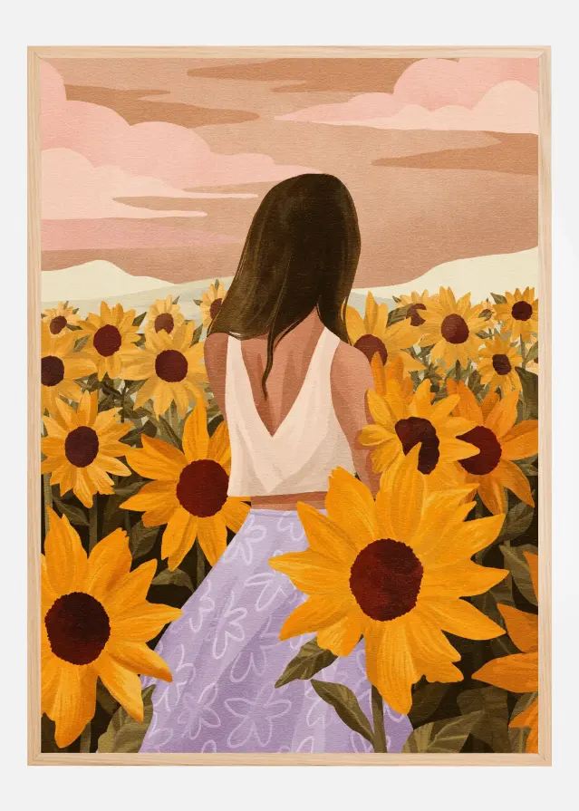 Bildverkstad Sunflower Evenings Poster