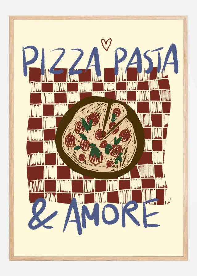 Bildverkstad Pizza Pasta a Amore Poster