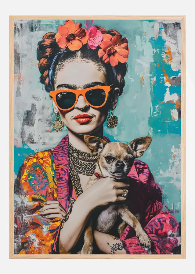 Bildverkstad Frida Chihuahua Poster