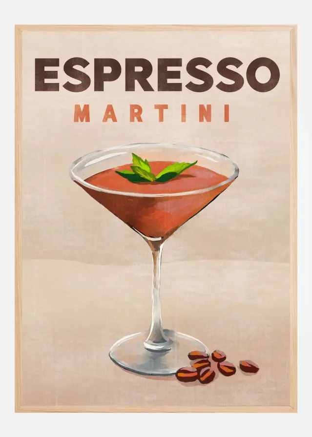 Bildverkstad Espresso Martini Cocktail Bar Decor Poster