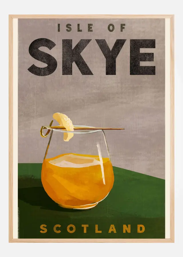Bildverkstad Isle Of Skye Scotland Scotch Cocktail Travel Poster Poster