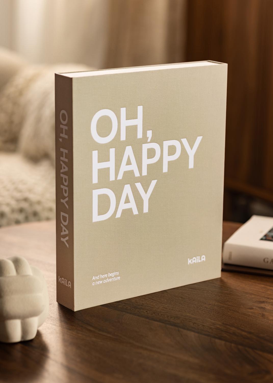 Product Image for KAILA OH HAPPY DAY Grey - Coffee Table Photo Album (60 Zwarte zijden)