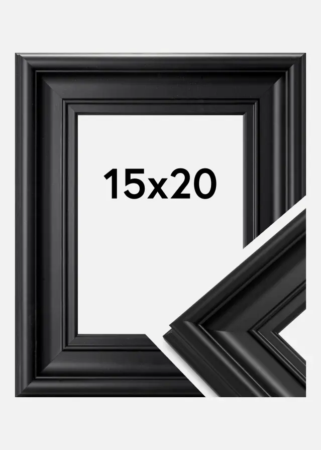 Ramverkstad Fotolijst Mora Premium Zwart 15x20 cm